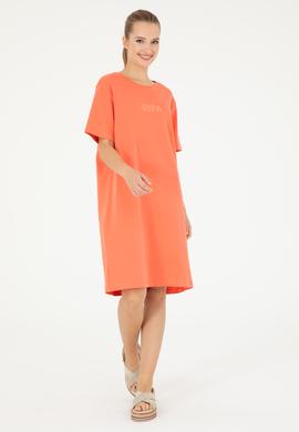 Kadın Nar Çiçeği Örme Elbise - 50289208060