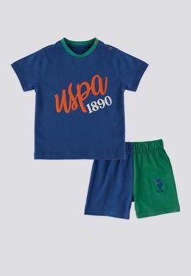 Erkek Bebek Baskılı Parça Şortlu 2'li Takım - 50301986001