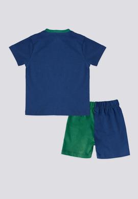 Erkek Bebek Baskılı Parça Şortlu 2'li Takım - 50301986001