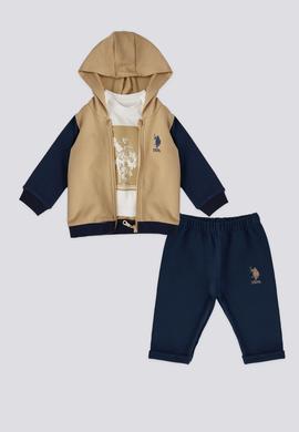 Erkek Bebek 3'lü Bej Takım - 50301969002