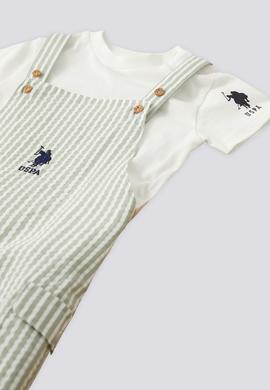 Erkek Bebek Kısa Kol Şapkalı 3'lü Takım - 50303393002