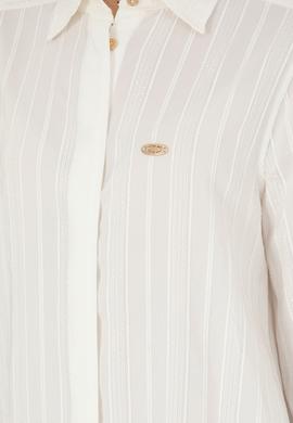 Kadın Ekru Mini Boy Dokuma Elbise - 50288559002