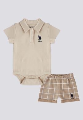 Erkek Bebek Bej Tulumlu 2'li Takım - 50301994001