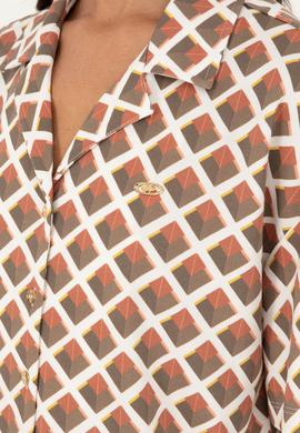 Kadın Haki Örme Gömlek - 50281784005