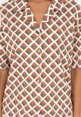 Kadın Haki Örme Gömlek - 50281784005