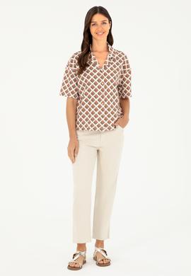 Kadın Haki Örme Gömlek - 50281784005