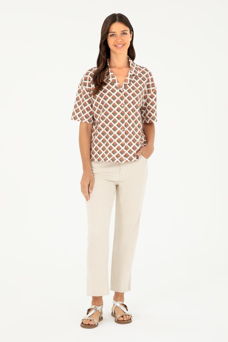 Kadın Haki Örme Gömlek - 50281784005