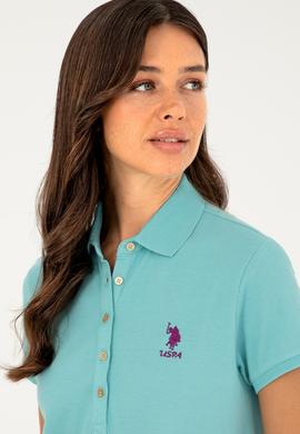 Kadın Mint Polo Yaka Mini Boy Örme Elbise - 50280038039