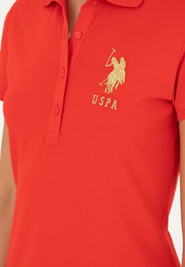 Kadın Kırmızı Polo Yaka Mini Boy Örme Elbise - 50280069044