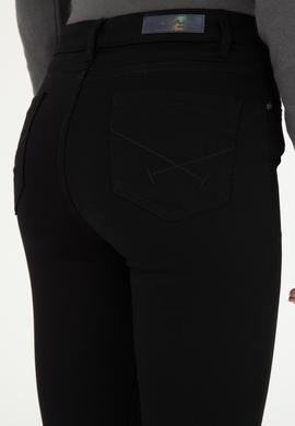 Kadın Siyah Kanvas Pantolon - 50290854009