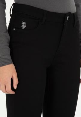 Kadın Siyah Kanvas Pantolon - 50290854009