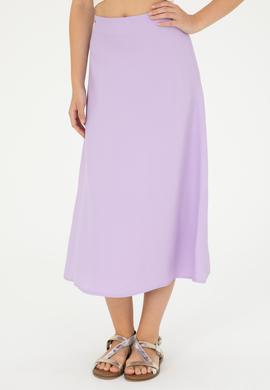 Kadın Lila Dokuma Etek - 50282399004