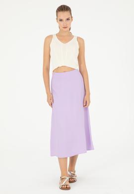 Kadın Lila Dokuma Etek - 50282399004