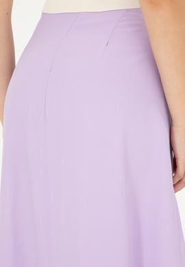Kadın Lila Dokuma Etek - 50282399004