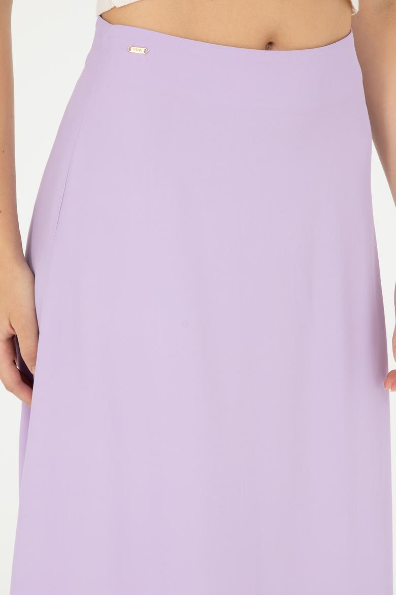 Kadın Lila Dokuma Etek - 50282399004
