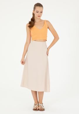 Kadın Taş Midi Boy Dokuma Etek - 50282399013