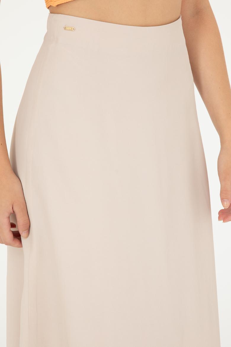 Kadın Taş Midi Boy Dokuma Etek - 50282399013