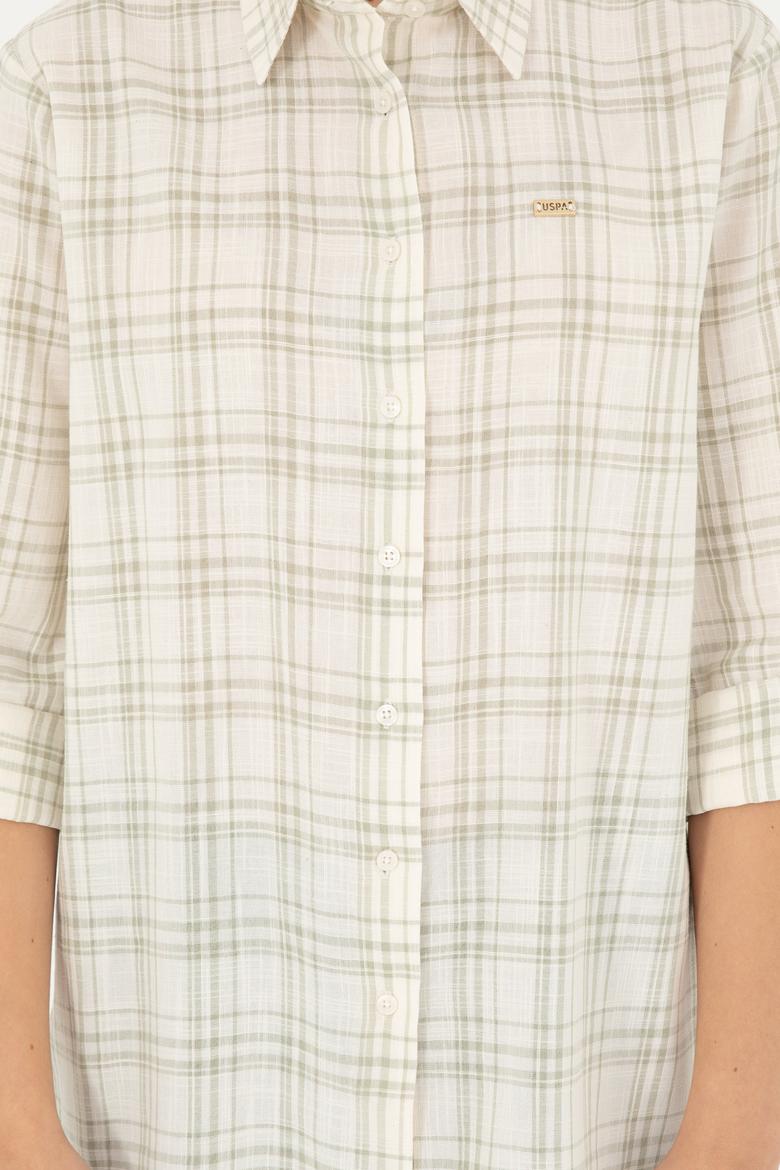 Kadın Açık Haki Uzun Kollu Gömlek - 50280961003