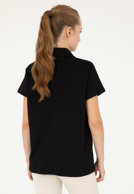 Kadın Siyah Basic Tişört - 50285853017