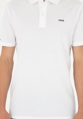 Erkek Regular Fit Polo Yaka Beyaz Basic Tişört - 50284641001