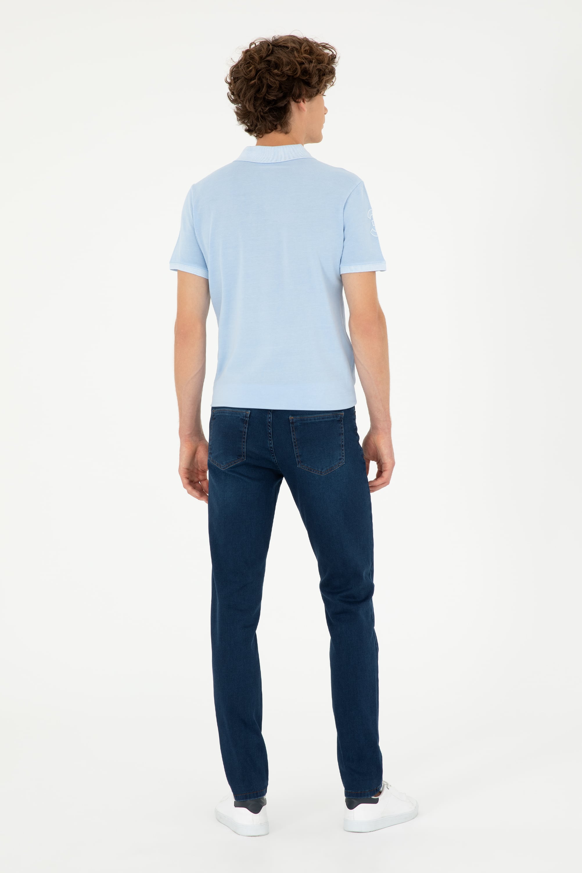 Erkek Mavi Jean Pantolon - Image 4