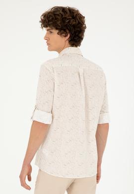 Erkek Haki Uzun Kollu Gömlek - 50288660016