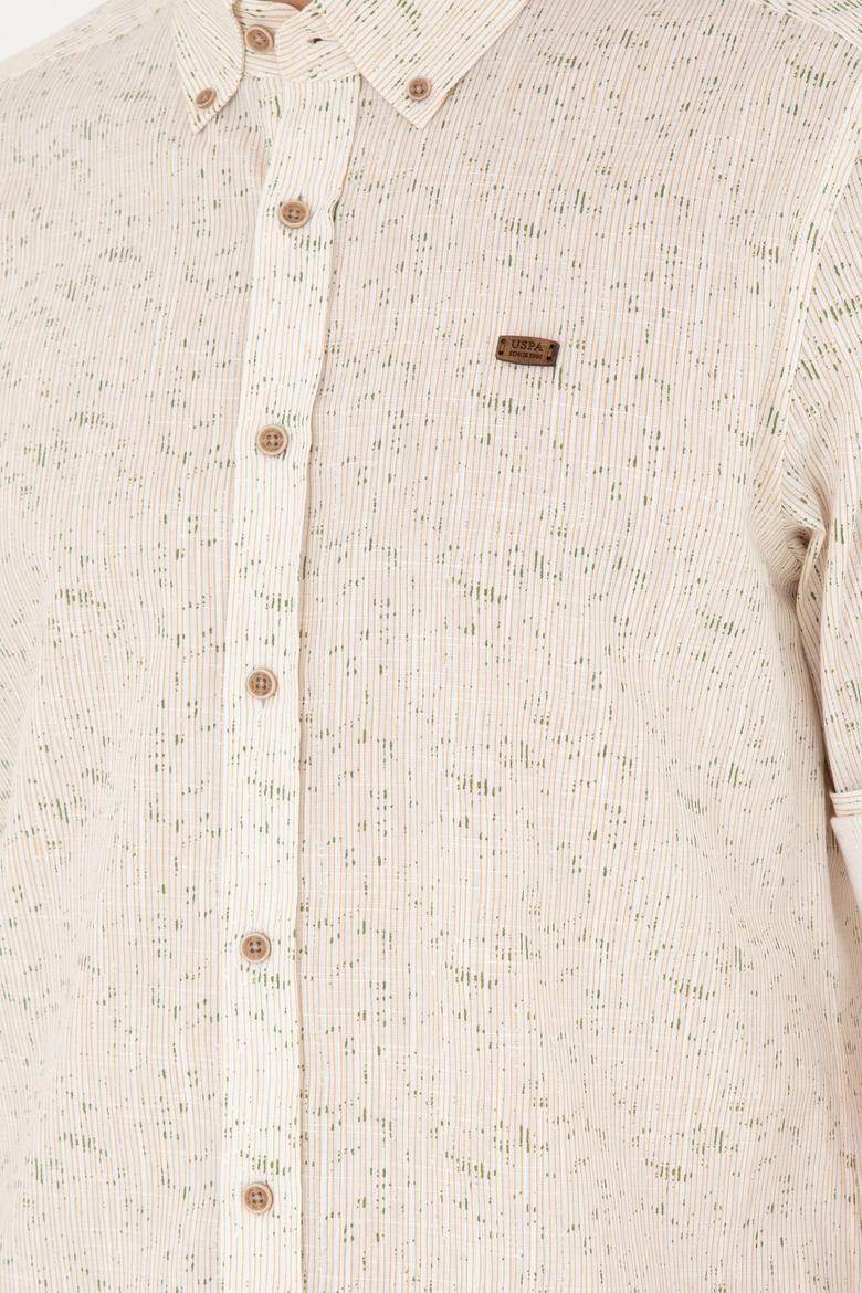 Erkek Haki Uzun Kollu Gömlek - 50288660016