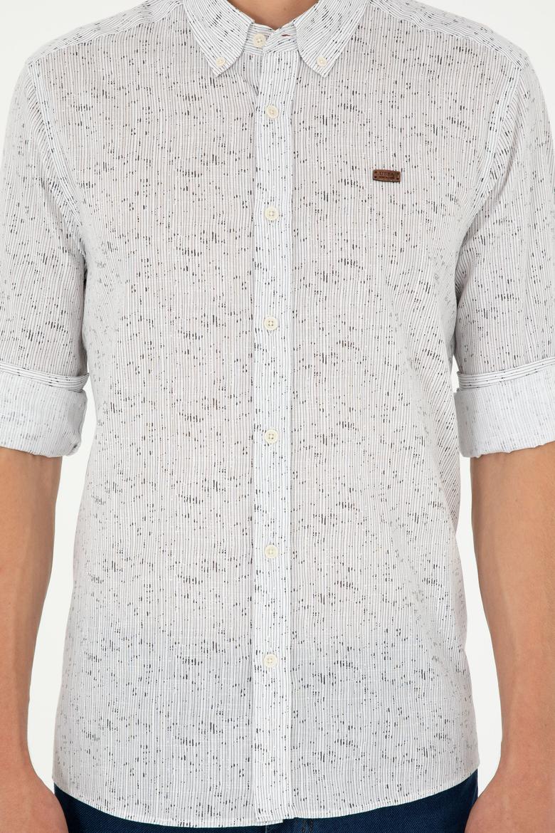 Erkek Taş Uzun Kollu Gömlek - 50288660001