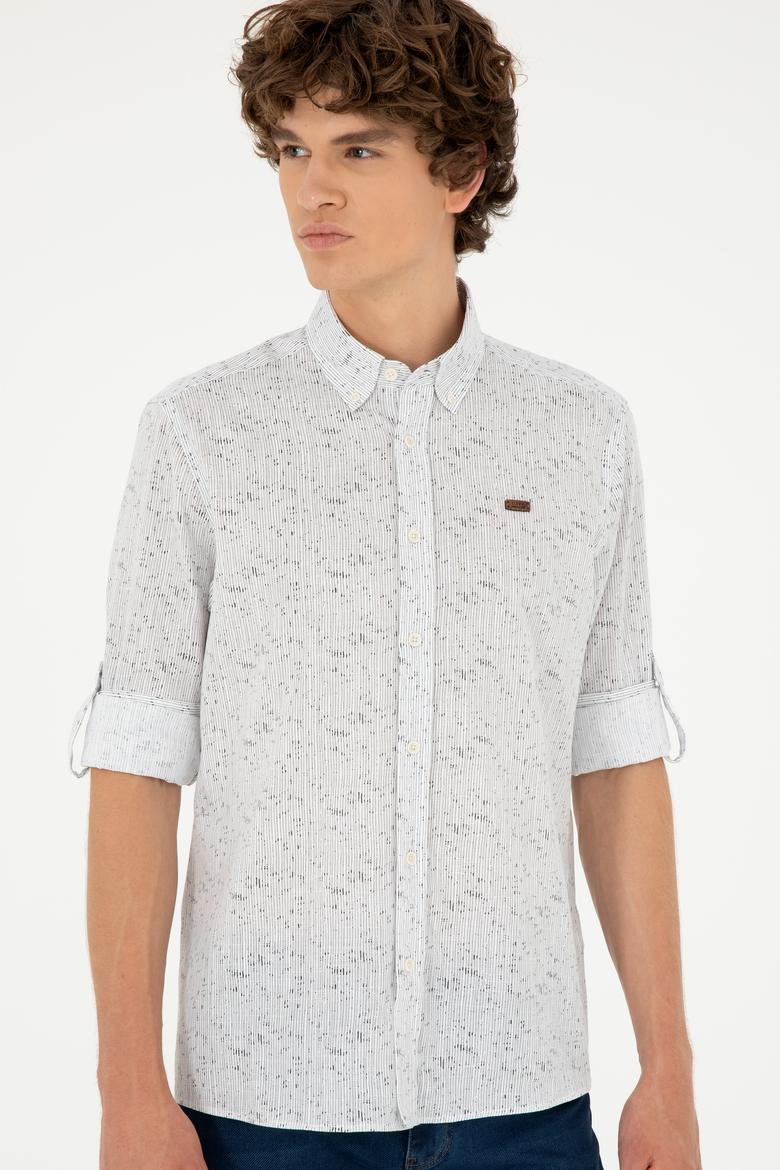 Erkek Taş Uzun Kollu Gömlek - 50288660001