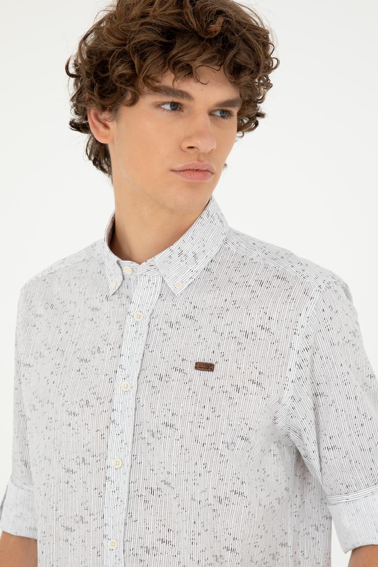 Erkek Taş Uzun Kollu Gömlek - 50288660001