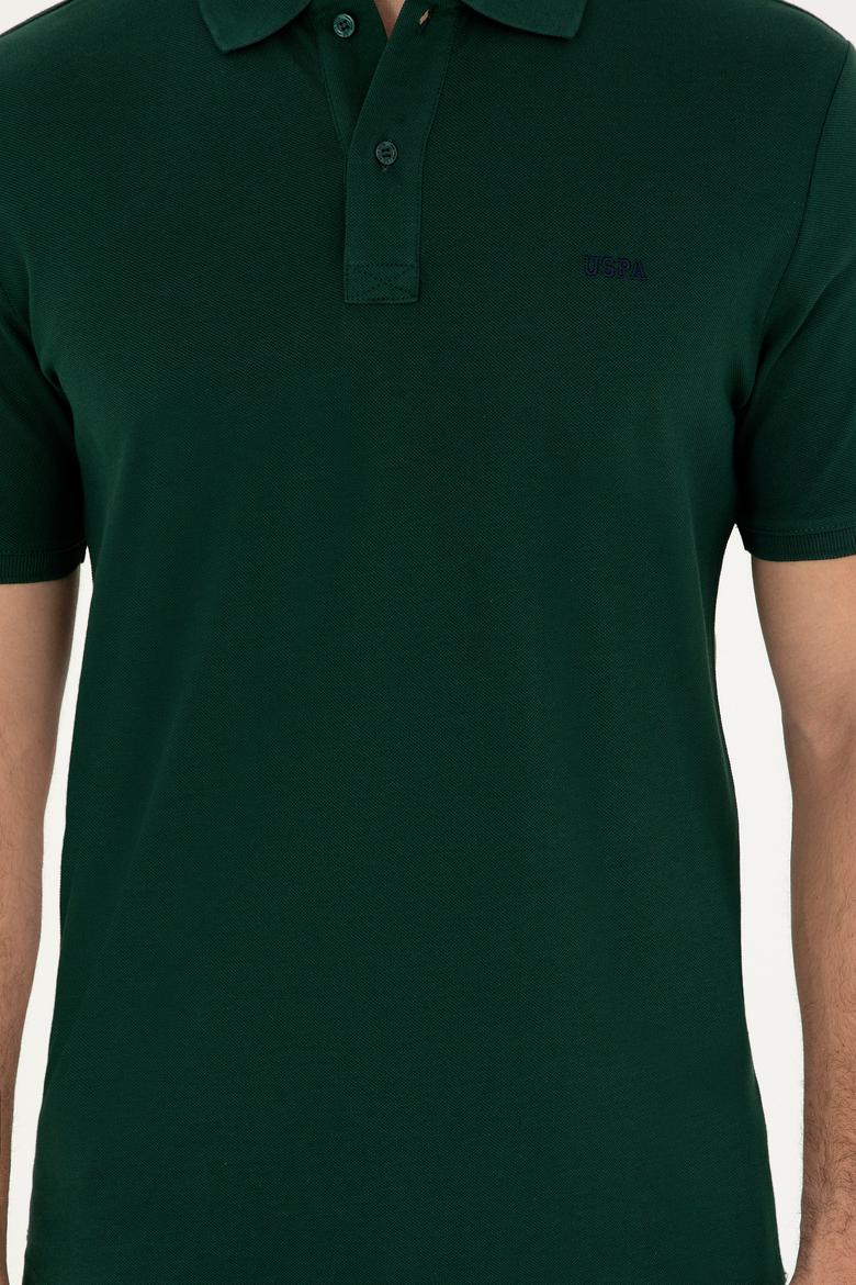 Erkek Koyu Yeşil Basic Tişört - 50284641334