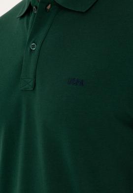 Erkek Koyu Yeşil Basic Tişört - 50284641334