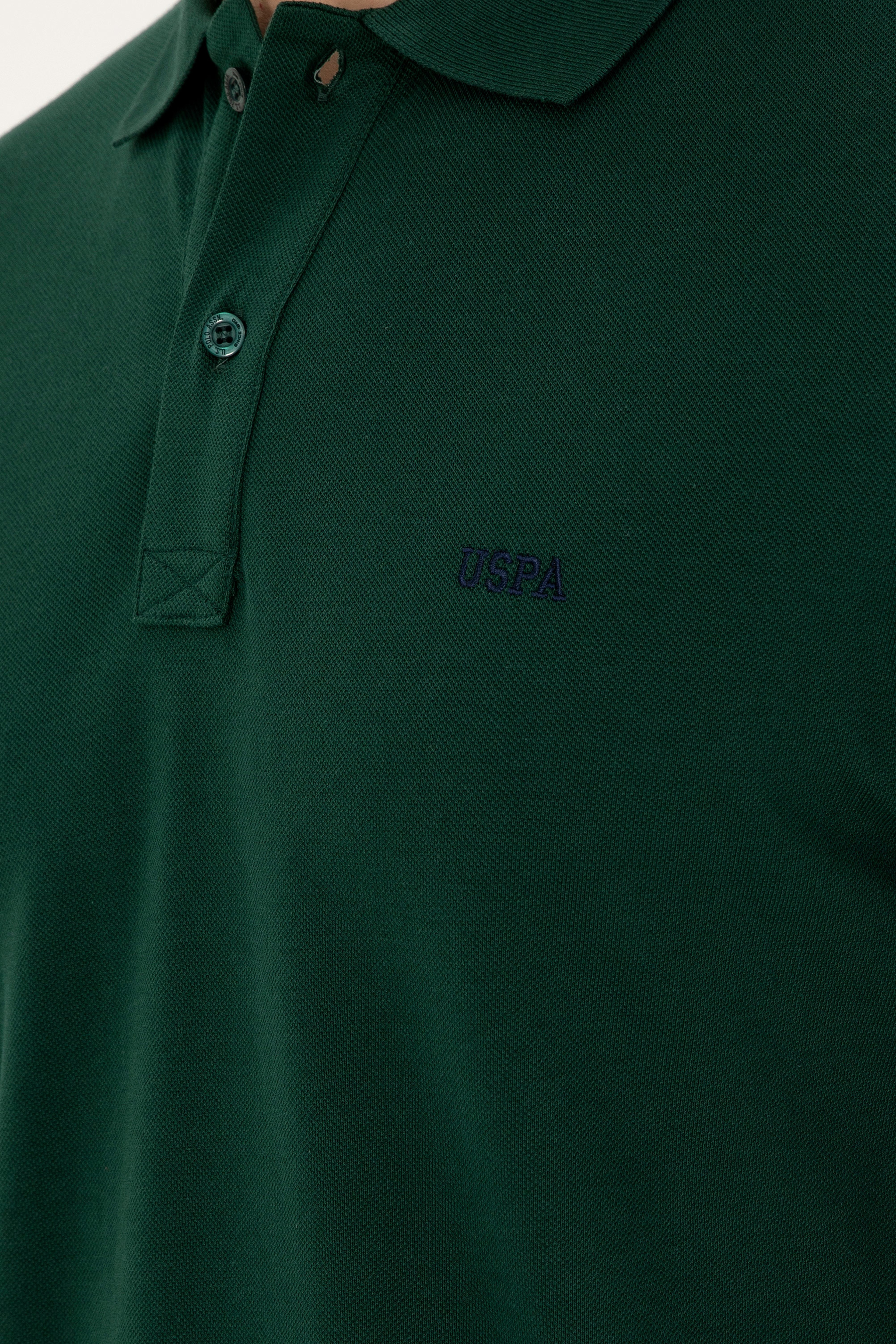 Erkek Koyu Yeşil Basic Tişört - Image 7