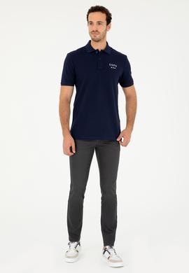 Erkek Regular Fit Polo Yaka Lacivert Tişört - 50288504035