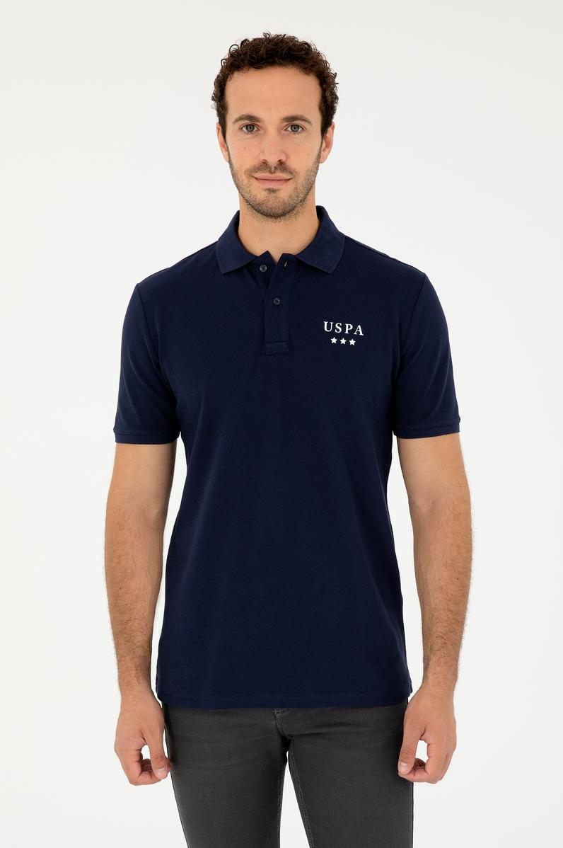 Erkek Regular Fit Polo Yaka Lacivert Tişört