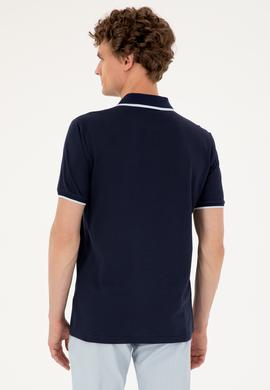 Erkek Regular Fit Polo Yaka Lacivert Tişört - 50287108009