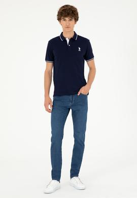 Erkek Lacivert Basic Tişört - 50284631049