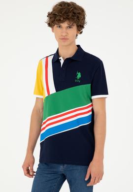 Erkek Regular Fit Polo Yaka Lacivert Tişört - 50281526026