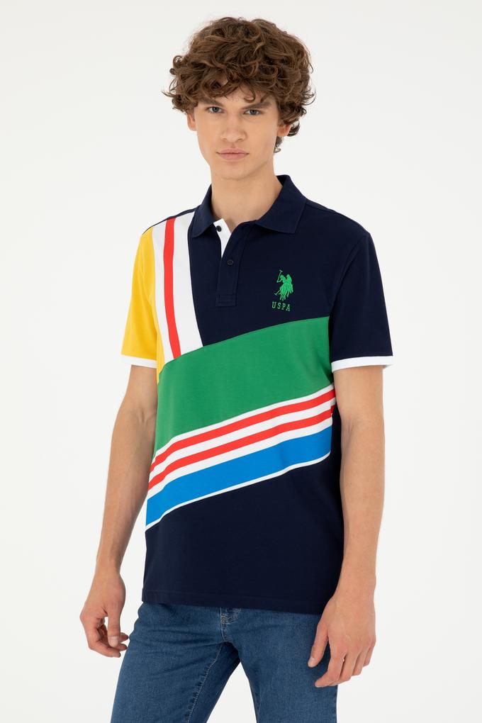 Erkek Regular Fit Polo Yaka Lacivert Tişört