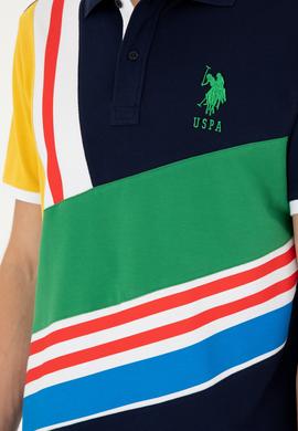 Erkek Regular Fit Polo Yaka Lacivert Tişört - 50281526026