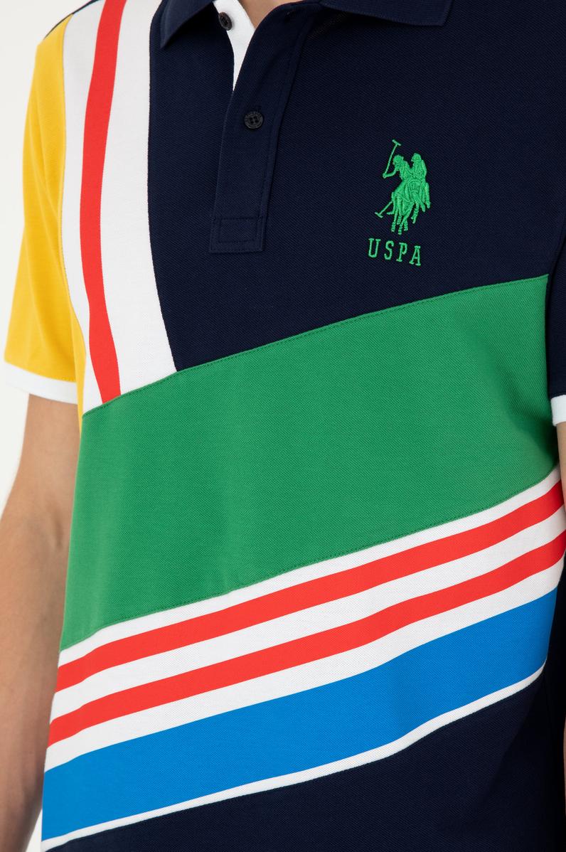 Erkek Regular Fit Polo Yaka Lacivert Tişört