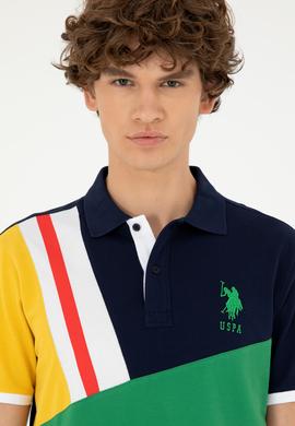 Erkek Regular Fit Polo Yaka Lacivert Tişört - 50281526026