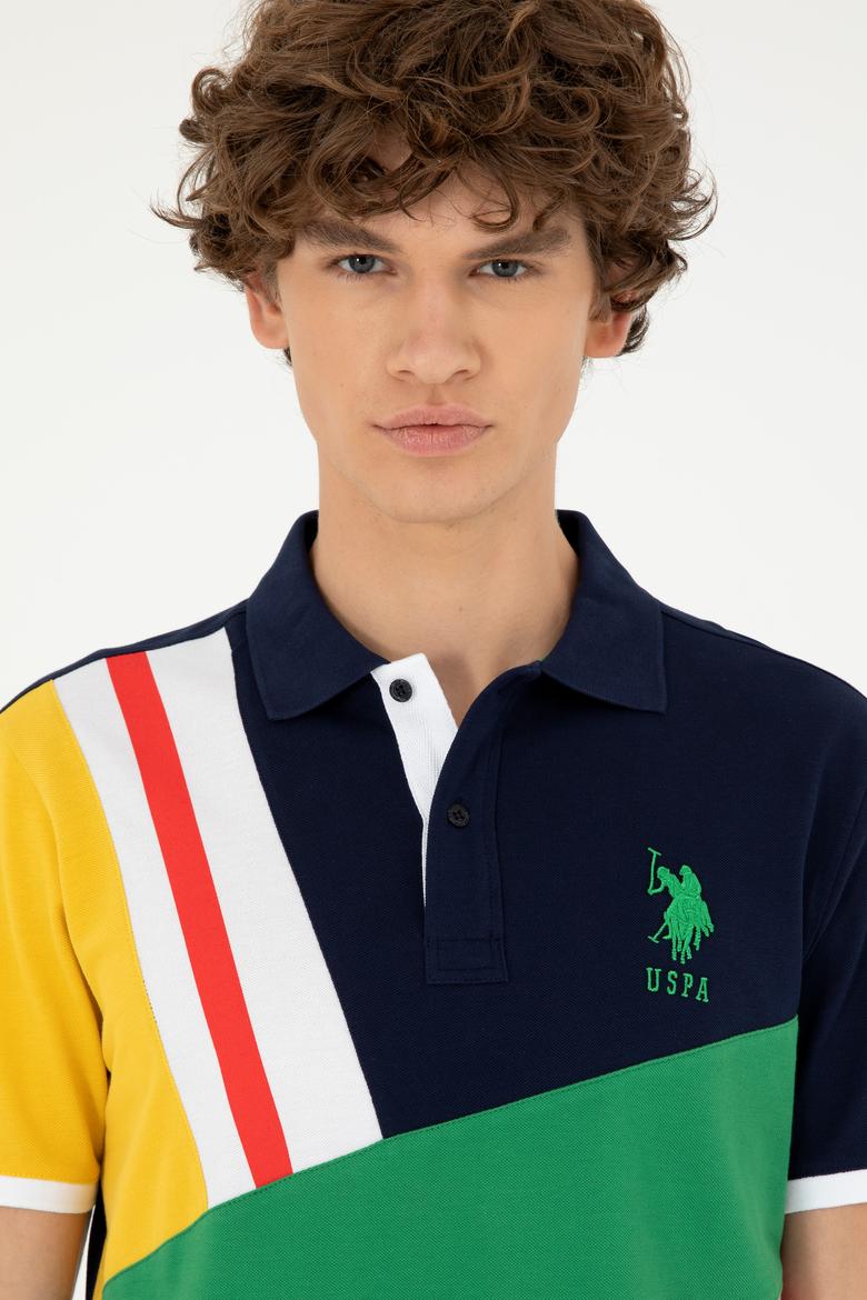 Erkek Regular Fit Polo Yaka Lacivert Tişört - 50281526026