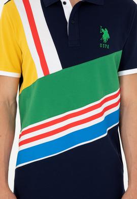 Erkek Regular Fit Polo Yaka Lacivert Tişört - 50281526026