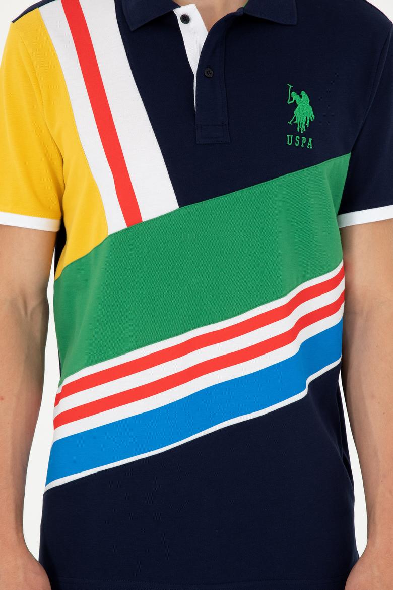 Erkek Regular Fit Polo Yaka Lacivert Tişört - 50281526026