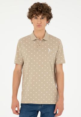 Erkek Regular Fit Polo Yaka Açık Haki Tişört - 50281941047