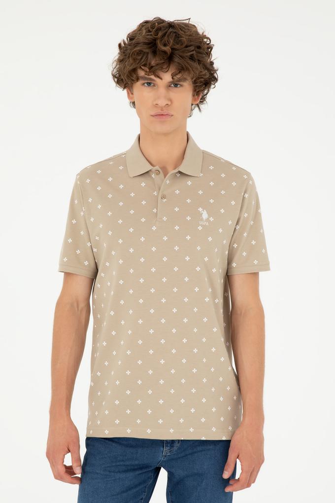 Erkek Regular Fit Polo Yaka Açık Haki Tişört