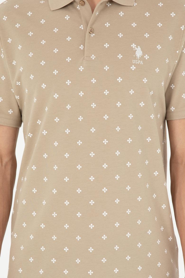 Erkek Regular Fit Polo Yaka Açık Haki Tişört - 50281941047