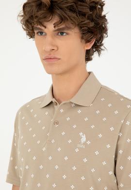 Erkek Regular Fit Polo Yaka Açık Haki Tişört - 50281941047