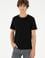 Erkek Regular Fit Bisiklet Yaka Siyah Tişört
